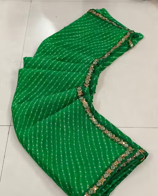 Bandhani saree, Bandhej saree, Top selling saree, Saree with blouse, pure georgette saree, soft georgette saree, party wear saree, desiger saree, banarsi saree, celebrity saree, festive saree, bollywood saree - Image 3