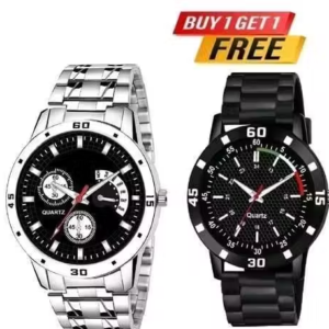 Analog Watch with Bracelet Combo for Men & Boys