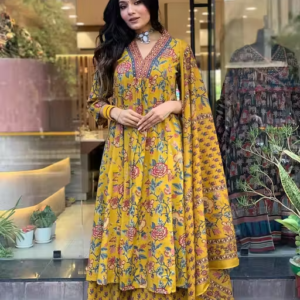 Printed Cotton Kurta Set for Women