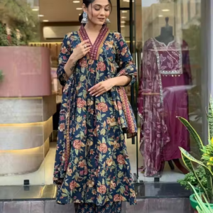 Printed Cotton Kurta Set for Women