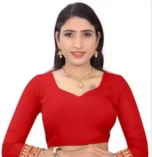 Embroidered Daily Wear Georgette Sada Saubhagyavati Bhav Saree (Green) - Image 3