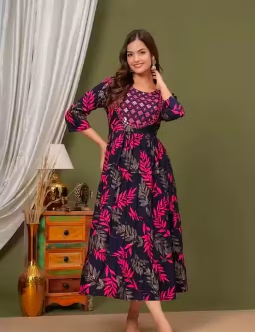 blue gown print - Image 2