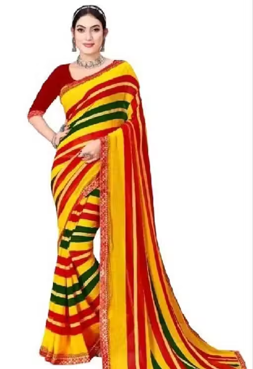 BANDHANI SAREES , BANDHANI SAREE , BANDHEJ SAREES , BANDHEJ SAREE , BANDHNI SAREES , BANDHNI SAREE , SHIBORI SAREES , PURE GEORGETTE SAREE , SOFT GEORGETTE SAREE , TRENDING SAREES , BANDHINI SAREES - Image 4