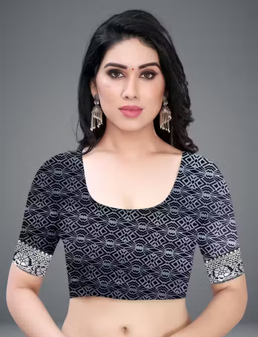 Daily Wear Bollywood Style Shibori Printed Saree For Women with Unstitch Blouse Piece - Image 4