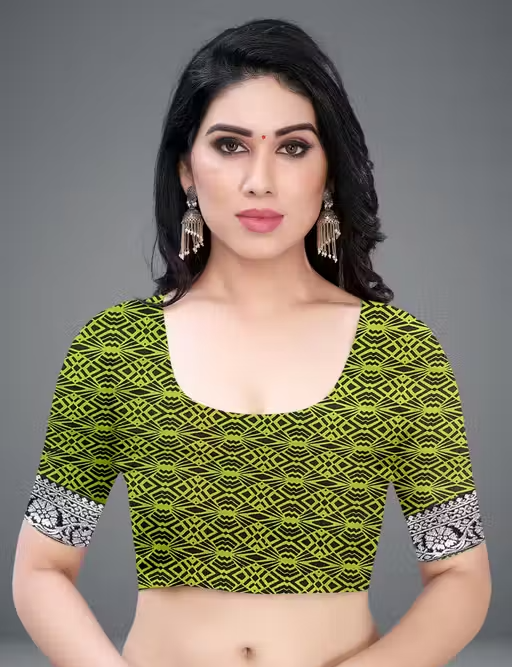 Daily Wear Bollywood Style Shibori Printed Saree For Women with Unstitch Blouse Piece - Image 4