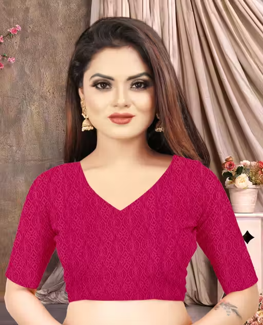 Daily Wear Bollywood Style AbstractPrinted Saree For Women with Unstitch Blouse Piece - Image 3