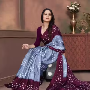 Best Chiffon Silk Bandhani Daily Wear Saree
