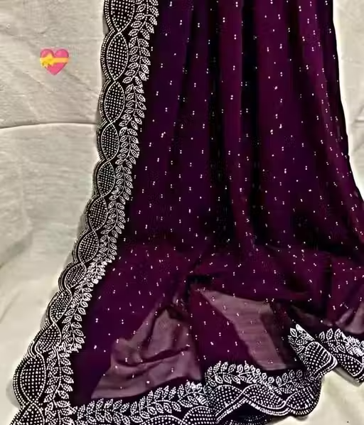Hotfix Work Saree for Women Latest Fashion