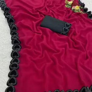 DILWALE GEORGETTE SAREE FABRIC IS VERY
