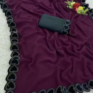 DILWALE GEORGETTE SAREE FABRIC IS VERY