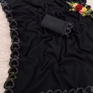 DILWALE GEORGETTE SAREE FABRIC IS VERY