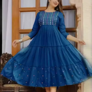 Women Embroidered Rayon Anarkali Kurta