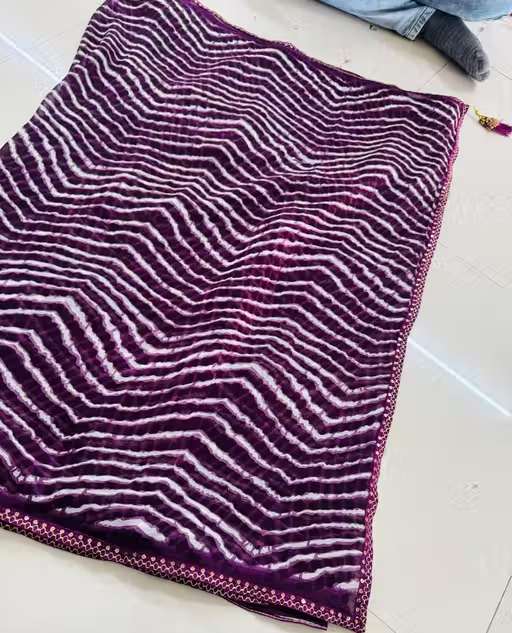 Bandhani saree, Bandhej saree, Top selling saree, Saree with blouse, pure georgette saree, soft georgette saree, party wear saree, desiger saree, banarsi saree, celebrity saree, festive saree, bollywood saree - Image 4