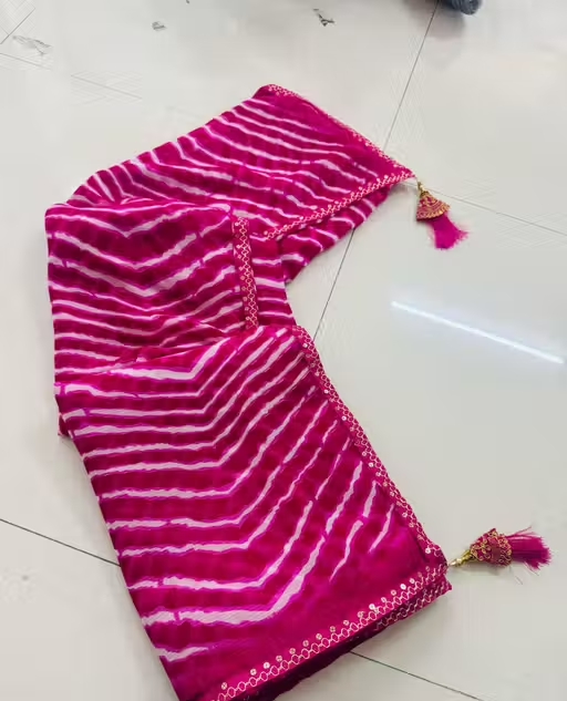 Bandhani saree, Bandhej saree, Top selling saree, Saree with blouse, pure georgette saree, soft georgette saree, party wear saree, desiger saree, banarsi saree, celebrity saree, festive saree, bollywood saree