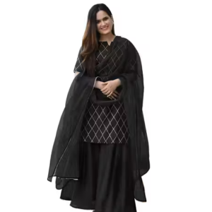 Printed Rayon Kurta Set for Women
