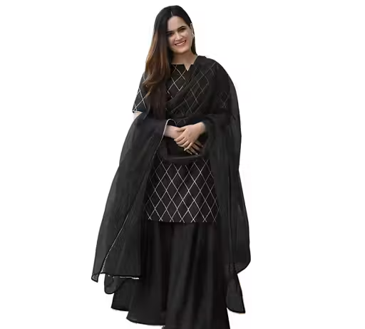Printed Rayon Kurta Set for Women