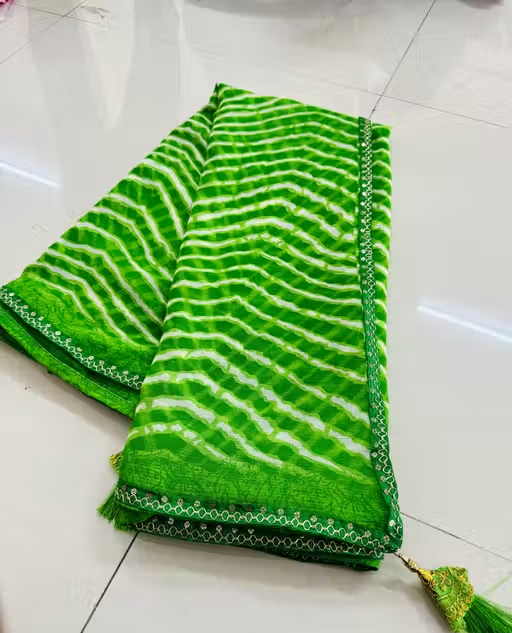 Bandhani saree, Bandhej saree, Top selling saree, Saree with blouse, pure georgette saree, soft georgette saree, party wear saree, desiger saree, banarsi saree, celebrity saree, festive saree, bollywood saree - Image 2