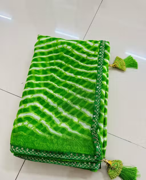 Bandhani saree, Bandhej saree, Top selling saree, Saree with blouse, pure georgette saree, soft georgette saree, party wear saree, desiger saree, banarsi saree, celebrity saree, festive saree, bollywood saree - Image 3