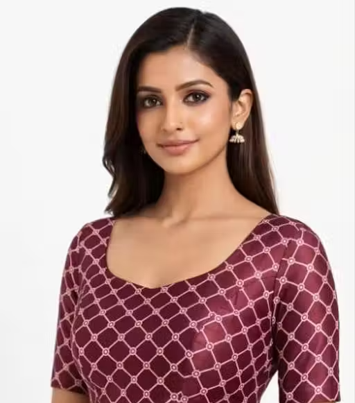 Mill Printed Saree with banarasi Style - Image 3
