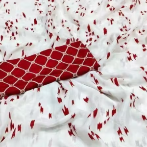 Mill Printed Saree with banarasi Style