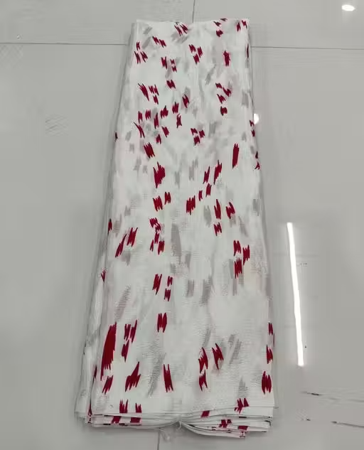 Mill Printed Saree with banarasi Style - Image 2