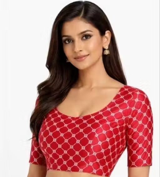 Mill Printed Saree with banarasi Style - Image 3