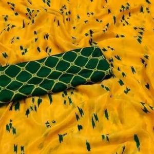 Mill Printed Saree with banarasi Style