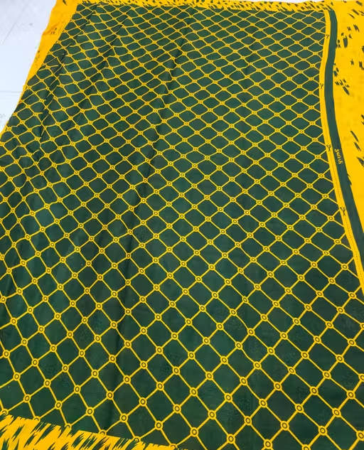 Mill Printed Saree with banarasi Style - Image 4