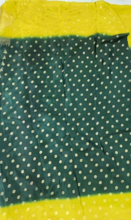 NavSarjan Silk printed saree with pallu blouse and lace - Image 2