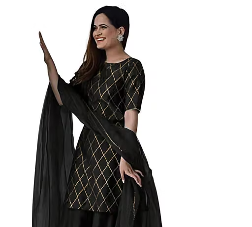 Printed Rayon Kurta Set for Women - Image 2