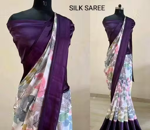 SATIN Silk Saree