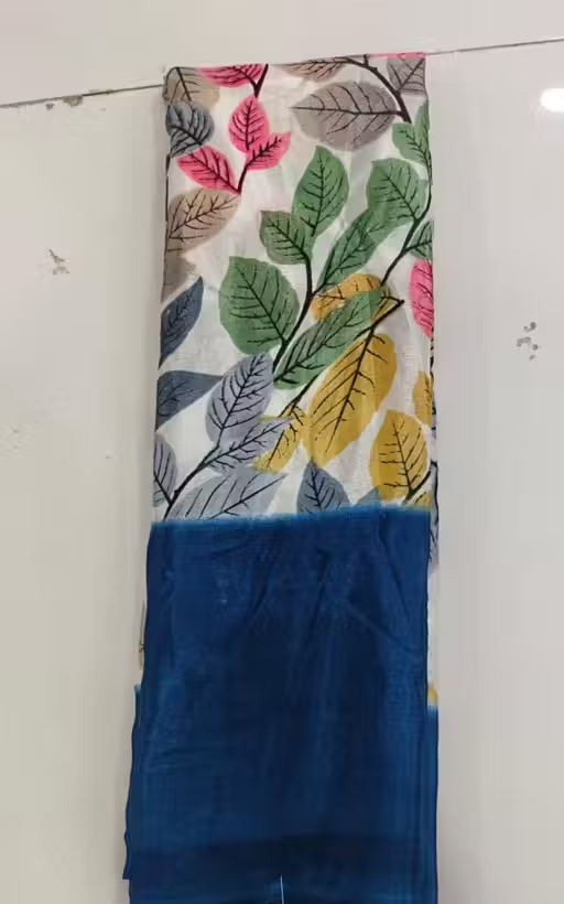 Printed Silk Saree - Image 2