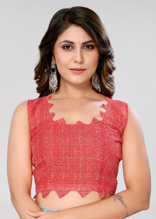 Women's Trendy Floral Printed Georgette Saree with Blouse Material - Image 4