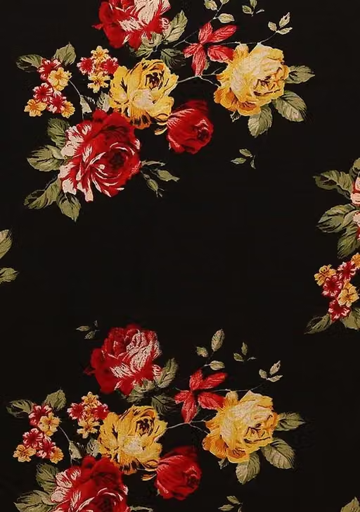 Women's Trendy Floral Printed Georgette Saree with Blouse Material - Image 3