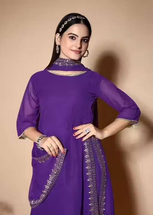 Georgette Kurta Set for Women - Image 3