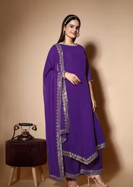 Georgette Kurta Set for Women - Image 4
