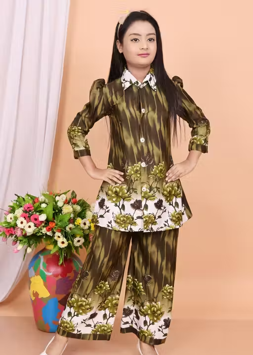 Printed Cotton Kurta Palazzos for Women