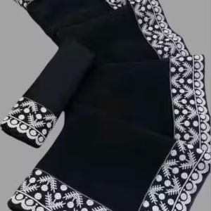 Graceful Georgette Saree with Maharani Border Lace by SAJAVAT SAREES , Ideal for Festive and Party Occasions