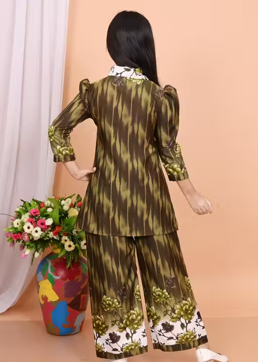 Printed Cotton Kurta Palazzos for Women - Image 2