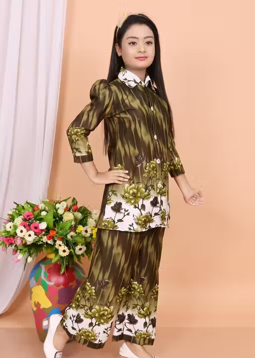 Printed Cotton Kurta Palazzos for Women - Image 4