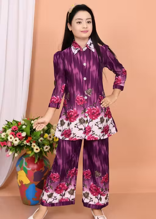Printed Cotton Kurta Palazzos for Women