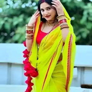Stylish Green Georgette Saree â€“ Luxurious Fabric Featuring Gorgeous Pink Lace Embroidery and Cotton Latkan â€“ Ideal for Celebratory Occasions!