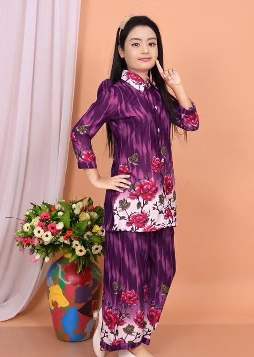 Printed Cotton Kurta Palazzos for Women - Image 4