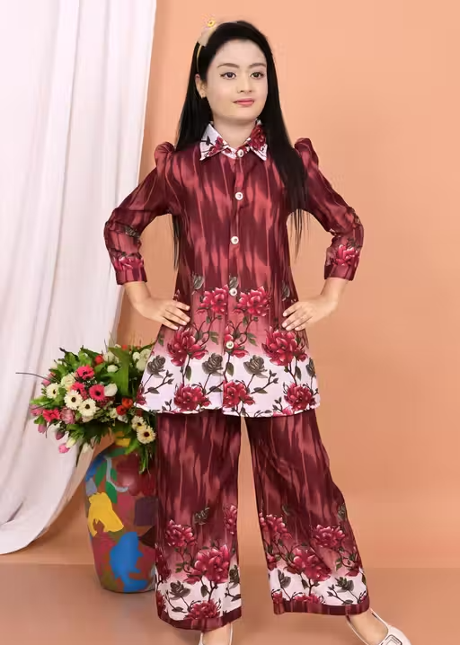 Printed Cotton Kurta Palazzos for Women