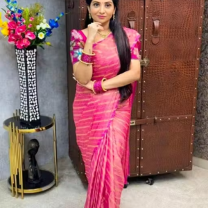 BRASSO FOIL SAREE WITH FANCY BLOUSE