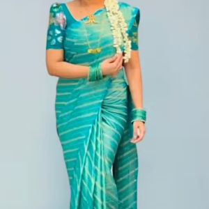 BRASSO FOIL SAREE WITH FANCY BLOUSE