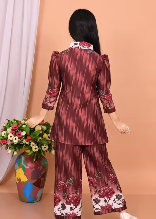 Printed Cotton Kurta Palazzos for Women - Image 2