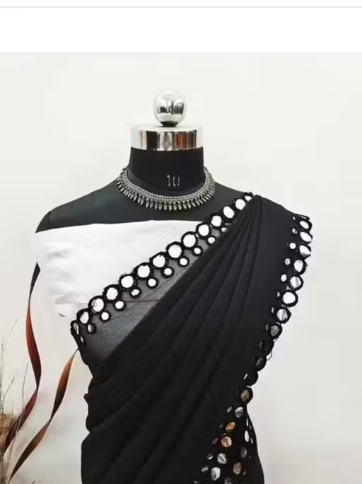 Black trending sarees mirror