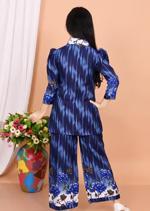 Printed Cotton Kurta Palazzos for Women - Image 2