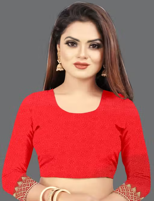 Maharani Daily Wear Bollywood Style Bandhani Printed Saree For Women with Unstitch Blouse Piece - Image 4